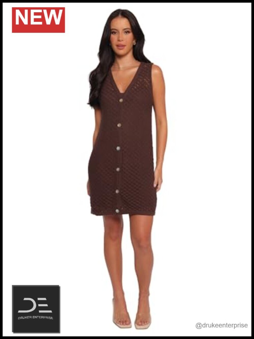 Sleeveless V-Neck Mini Dress A-line Lightweight